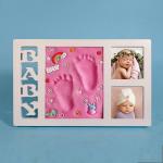 High End Ornament Photo Frame 34X21.5CM Baby Hand And Foot Impressions for sale