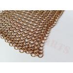 8mm Architecture Chainmail Fabric In Copper Color