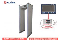 China AC100V~240V Walk Through Metal Detector Gates 45 Zones With Directional Counter supplier