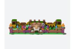 China Lion Theme Park Slides Inflatable Jumping Castle For Children supplier