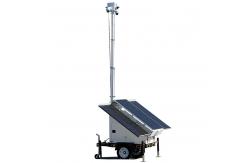 China Mobile Site Solar Security Trailer Video Surveillance with HD cameras supplier