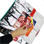 Picnic 0.05mm Disposable Thermal Bags , PET / VMPET Thermal Insulated Lunch Bag for sale