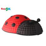 Large Inflatable Tent Sphere Ladybird Air Inflatable Ladybug Tent Red And Black For Outdoor Event for sale