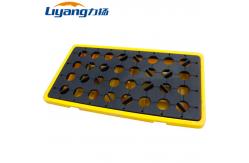 China HDPE PP 4 Drum Spill Containment Pallet 1300x1300 4 Ton Static Load supplier