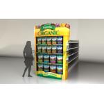 Foldable End Cap Shelving Eye Catching Promotional Paper Power Wing for sale
