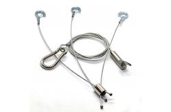 China Steel Wire Rope Adjustable Plant Pot Hanging Kit With Hook For Safety supplier