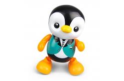 China Custom Baby Toys Lovely Smart Swing Dancing Penguin Education LED Light Toy supplier