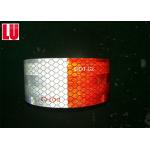 Safety Single Sided Dot C2 Reflective Tape , Vehicle Red White Conspicuity Tape