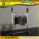 Customized single pole metal garment showroom display for shopping mall for sale