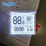 Square Customized LCD Screen HTN White Backlight Thermostat LCD Display