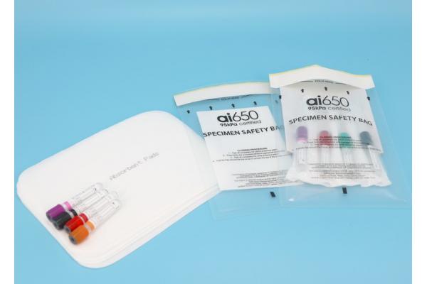 Medical Absorbent Pouches , Security Absorbent Pads For Transportation Protection