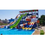 Fiberglass kiddie fun slide Amusement Aqua Water Park Swim Toy Pool Rides for sale