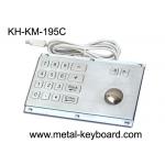 Rugged Stainless Steel Panel Mount Keyboard with Trackball IP65 Rate Dustproof for sale