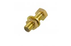 China Silicon Bronze Hex Head Sems Screws Brass Hexagon Hex Screw supplier