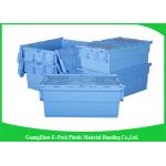 Warehouse Plastic Attached Lid Containers Transport Packaging Environmental Protection