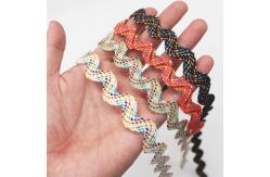 China Oeko-Tex 100 1.5cm  Dress Metallic  Rick Rack Trim supplier