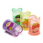 Flower Transparent Hand Pencil Sharpener Silk Printing Logo for sale