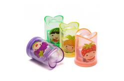 China Flower Transparent Hand Pencil Sharpener Silk Printing Logo supplier