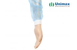 China Elastic Knitted Cuff 16gsm Non Woven Disposable Gown supplier