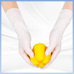 White Latex Free Synthetic Nitrile Gloves For Grooming Hairdressing for sale