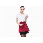 Waterproof Anti - Stain Short Red Apron Cotton And Polyester Fabrics Fashion Wild for sale