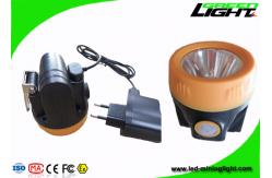 China 10000lux Rechargeable Led Mining Cap Lamp 3.8Ah Battery Capacity With USB Charger supplier