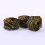 Yellow Stainless Steel Ring Shank Coil Siding Nails for sale
