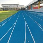 Blue 13mm Thickness Sandwich System Running Track No Bulging Anti-Slip for sale