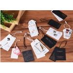 Durable Rectangular Garment Hang Tags , Clothing Swing Tags Various Size for sale
