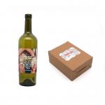 Custom Blank Sublimation Wine Bottle Sticker For Decoration Sublimation Sticker For Gift Box Creative Gifts DIY Printing for sale