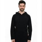 10oz CAT2 FR Fleece Hoodie For Men Winter Black Flame Retardant Sweatshirt for sale