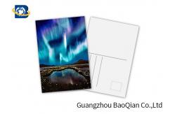 China PET 3D Lenticular Postcard , 3D Lenticular Printing Service Aurora Borealis Scenery supplier