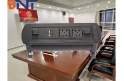 China double universal power plug aluminum alloy material electric table flip up socket supplier