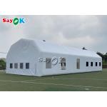 Inflatable Work Tent Waterproof White 20x10x5.5mH Inflatable Automotive Paint Booth