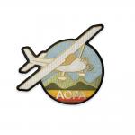 Flight Patches Embroidered Applique Hook And Loop For Clothes Badge for sale
