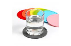 China Cheap Custom Logo Round Silicone Tea Cup Placemats Silicone Coaster supplier