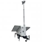 Cctv Camera Security Trailer With 3*400W Solar Panels For Temporary Construction Site for sale