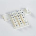 Translucent 4x4 POS Terminal Custom Silicone Rubber Keypads for sale