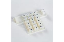 China Translucent 4x4 POS Terminal Custom Silicone Rubber Keypads supplier