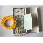 Mini Wall Outlet Fiber Distribution Box 4 / 8 / 12 Core FTTH Termination Box for sale