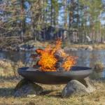 39.5 OEM Corten Steel Cast Iron Metal Fire Pit Bowl Outdoor for sale