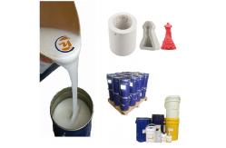 China Soft White Tin Cure RTV2 Silicone Rubber For Pot Molds Making supplier