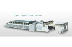 China Economic Semi automatic Flute Laminating Machine Pasting Paper machine supplier