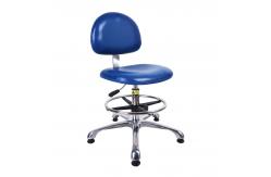 China Lab And Industry PU Leather Chairs With Adjustable Backrest And ESD Protection supplier