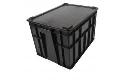 China Small ESD Safe Plastic Boxes 350*265*125mm Anti Static Bin Glossy Lamination supplier