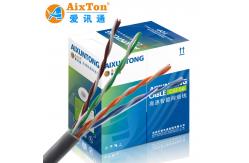 China FLUKE TESTED 4-PAIR 24AWG UTP Cat5E Ethernet Cable For Indoor supplier