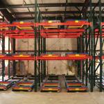 Warehouse Storage Push Back Pallet Racking System for Supermarket Cold Storage for sale