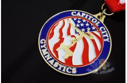 China Customized Dancing Running Award Medals With Ribbon , Custom Race Medals supplier