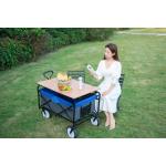 Outdoor Camping Cart 8 Inch Wheels Folding Wagon Stroller Collapsible Service Cart