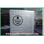 Advertising Booth Displays Cube Portable Mobile Inflatable Photo Booth LED With Logo Printing ROHS for sale